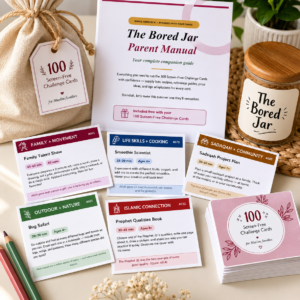 100 Screen-Free Challenge Cards for Muslim Kids