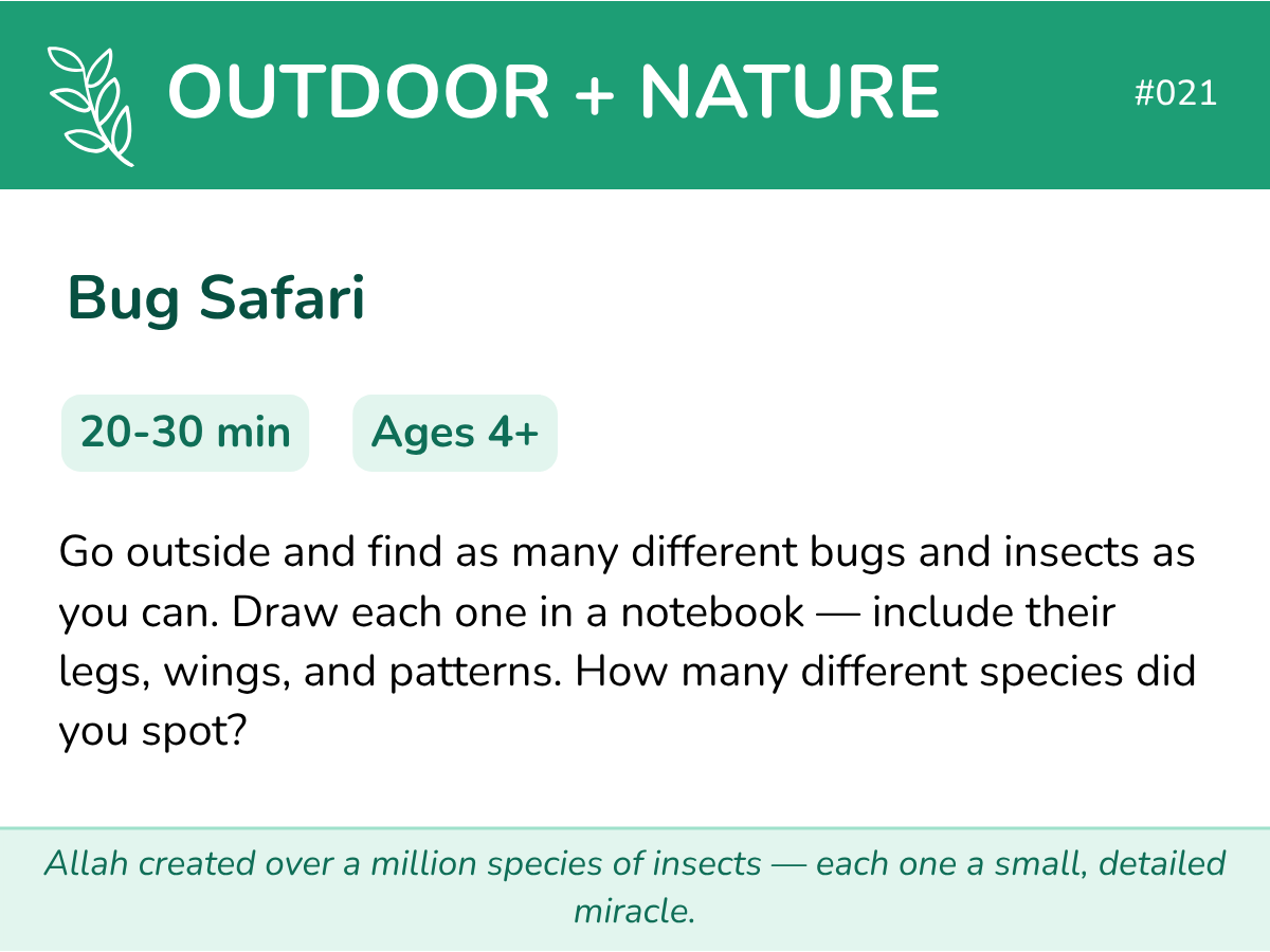 100 Screen-Free Challenge Cards for Muslim Kids - Image 3